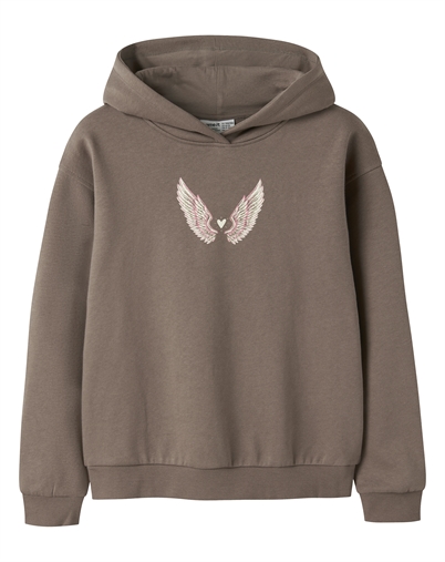 Name it - NKFLotuse Hoodie - Brown Lentil